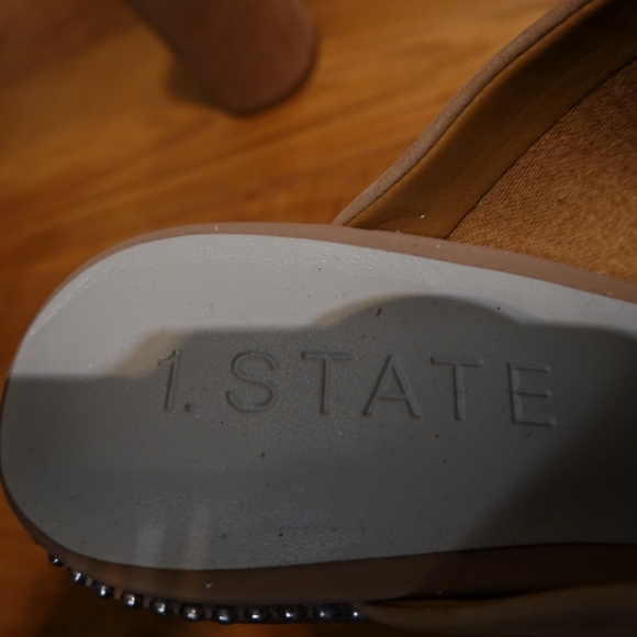 1. STATE Tan Nubuck Pointed-toe Mules - Picture 6 of 8